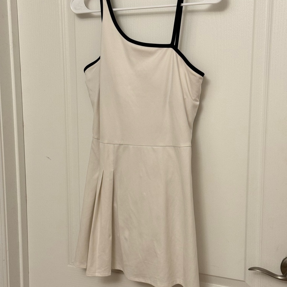 All in Motion White Tennis/Golf Dress with Black Trim